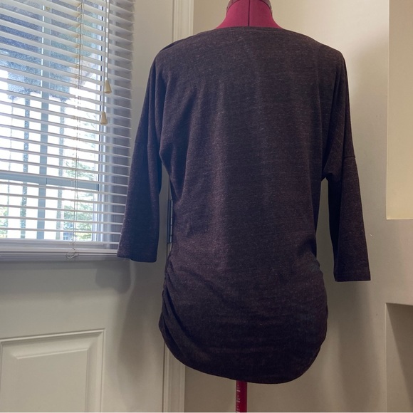 Obey women burgundy tone on tone long sleeve pullover sweater. Size M. Used. - Picture 3 of 9